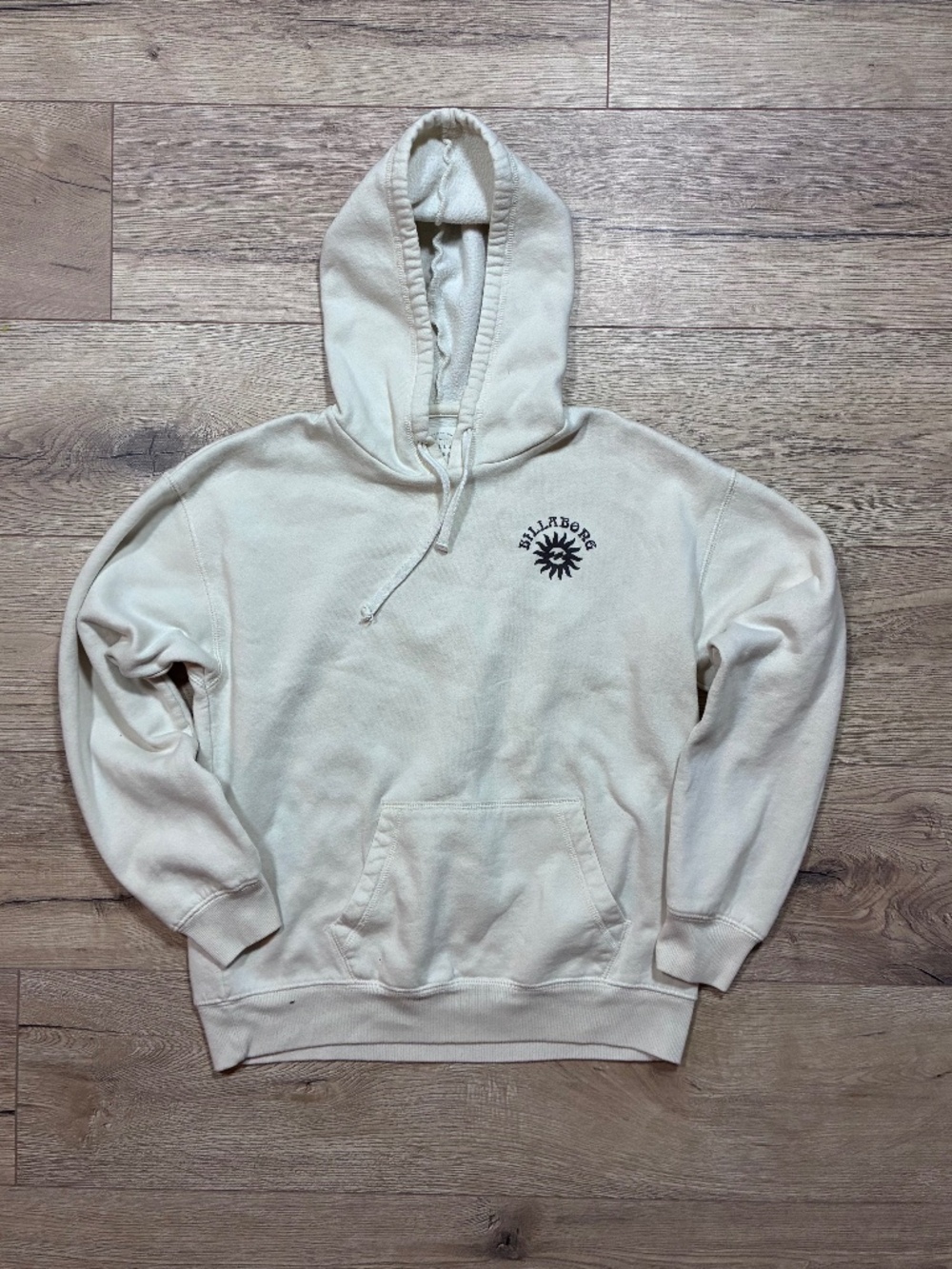 Billabong Cream Sun Moon Celestial Graphic Hoodie Medium